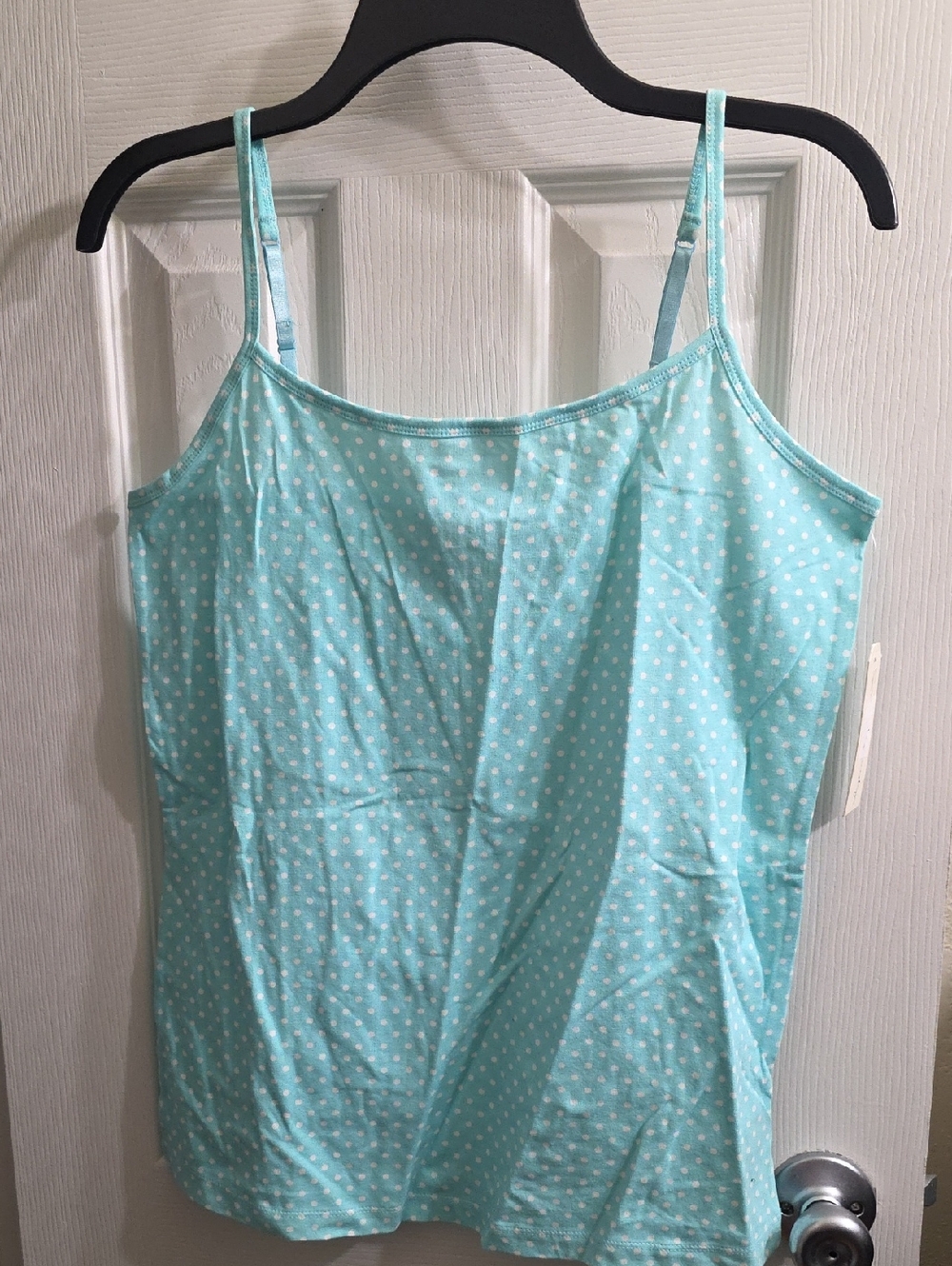 French Laundry Mint Blue Polka Dot Camisole Size 14/16